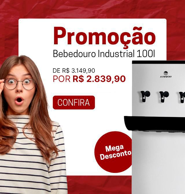 Promoção Bebedouro Industrial 100